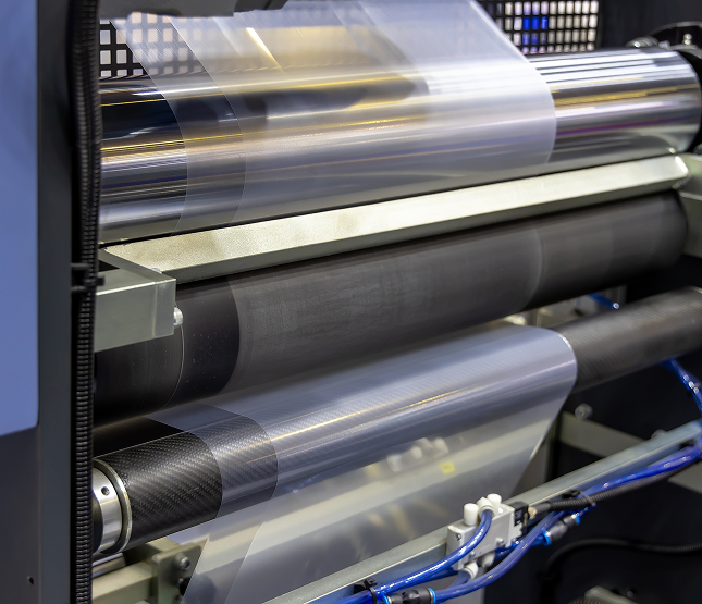 Picture of PP sheets during processing